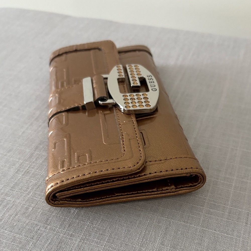 Guess Tan Wallet with Embossed Design - Picture 4 of 8